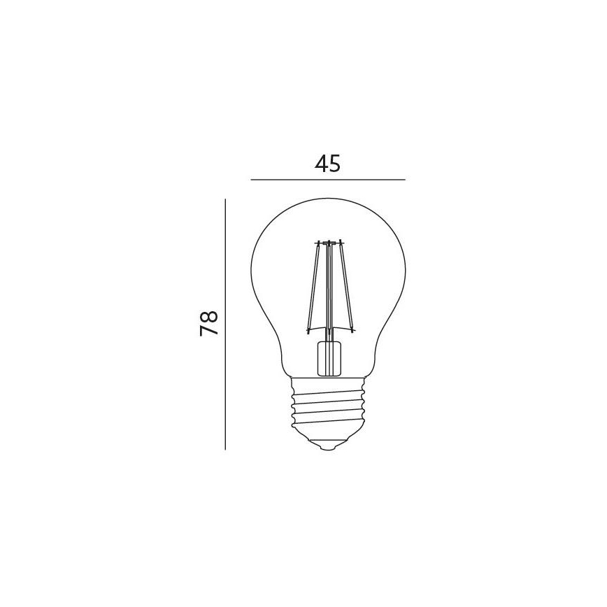 Ampoule LED E27/4W/230V 3000K
