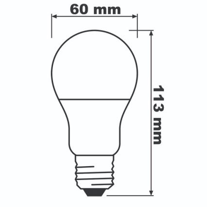 Ampoule LED ECO E27/8,5W/230V 2700K 806lm