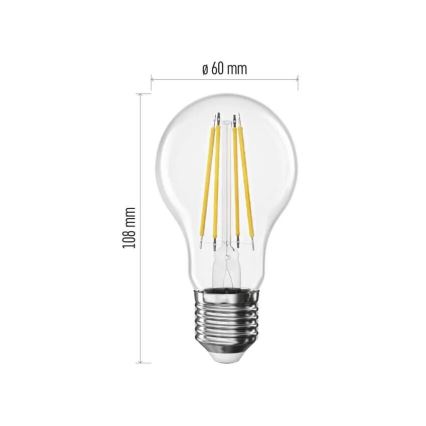 Ampoule LED FILAMENT A60 E27/5W/230V 2700K