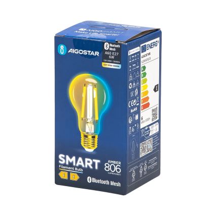 Ampoule à intensité variable LED FILAMENT MESH Smart A60 E27/6W/230V 2700-6500K - Aigostar