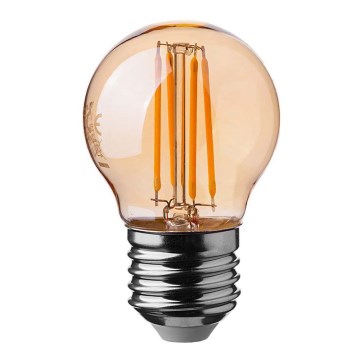 Ampoule LED FILAMENT AMBER G45 E27/4W/230V 2200K