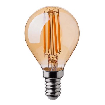 Ampoule LED FILAMENT AMBRE P45 E14/4W/230V 2200K