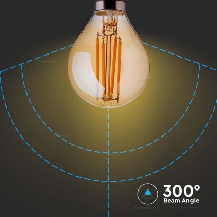 Ampoule LED FILAMENT AMBRE P45 E14/4W/230V 2200K