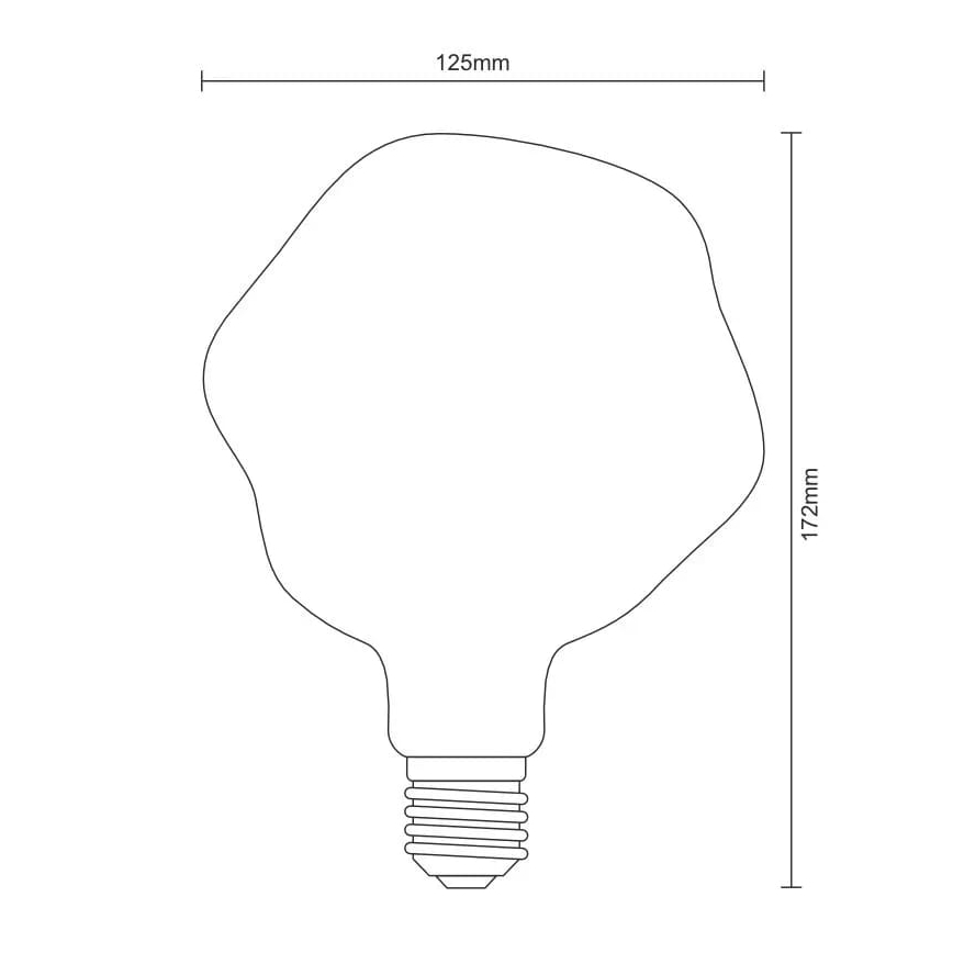 Ampoule LED FILAMENT BUMPED VINTAGE G125 E27/4W/230V 2000K