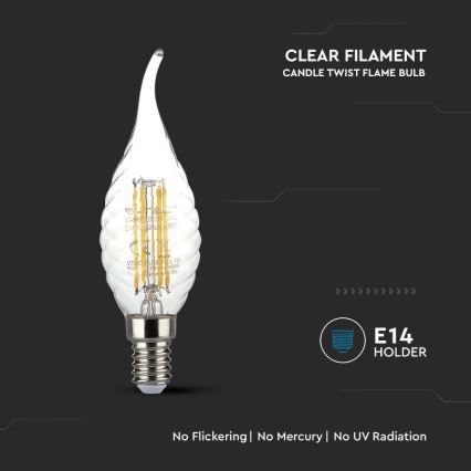 Ampoule LED FILAMENT E14/4W/230V 3000K