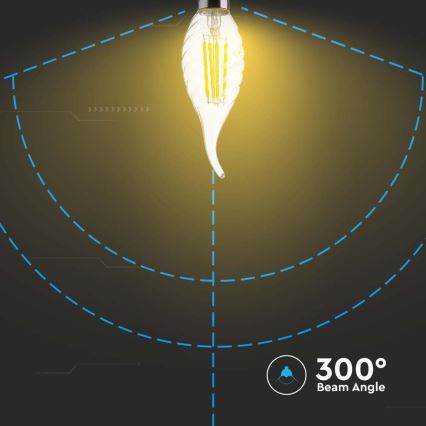 Ampoule LED FILAMENT E14/4W/230V 6500K