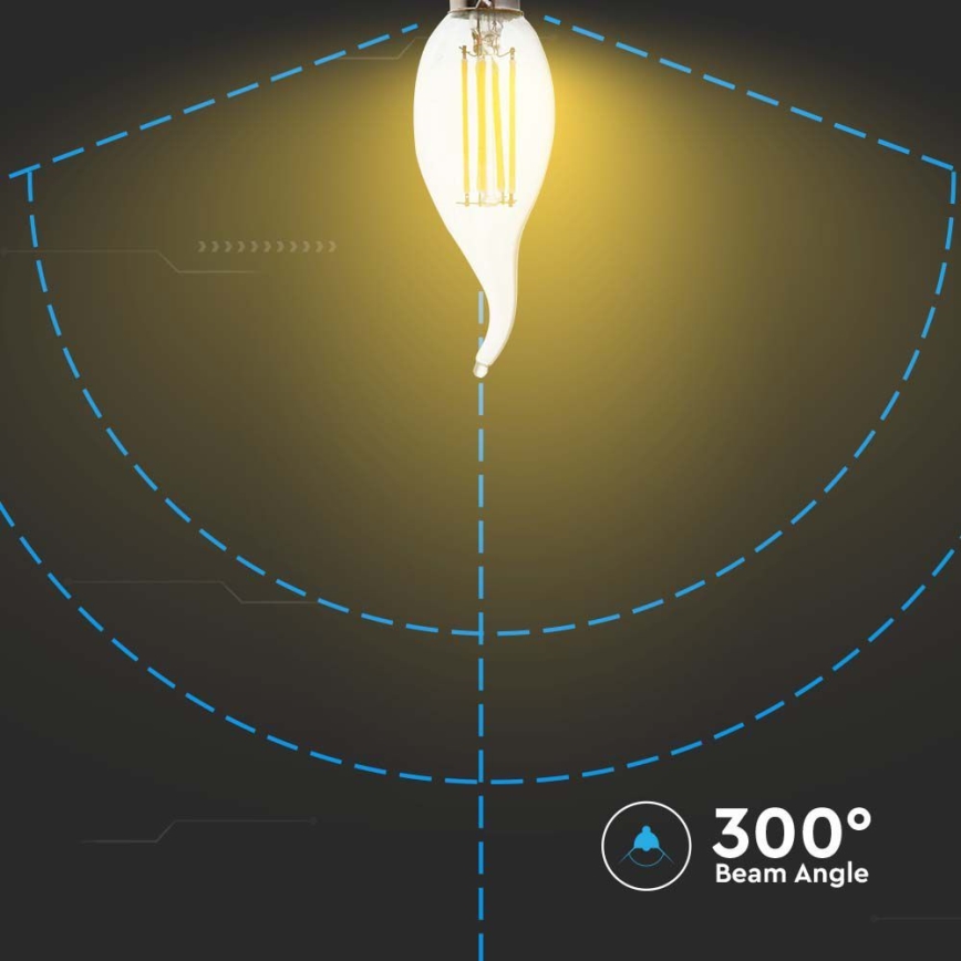 Ampoule LED FILAMENT E14/4W/230V 6500K