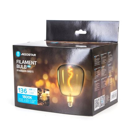 Ampoule LED FILAMENT E27/4W/230V 1800K - Aigostar