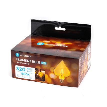 Ampoule LED FILAMENT E27/4W/230V 1800K cœur - Aigostar