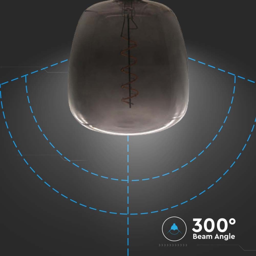 Ampoule LED FILAMENT E27/4W/230V noir