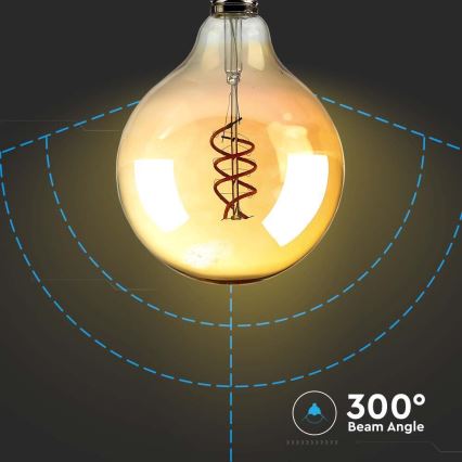 Ampoule LED FILAMENT G125 E27/6W/230V 1800K