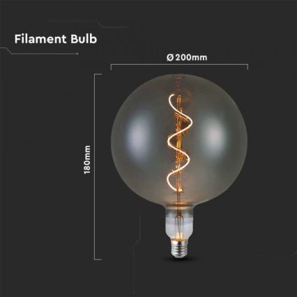 Ampoule LED FILAMENT G200 E27/4W/230V 2700K