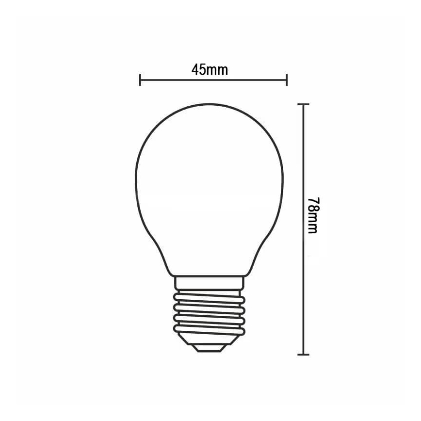 Ampoule LED FILAMENT G45 E14/4W/230V 3000K