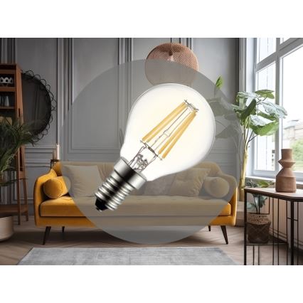 Ampoule LED Filament G45 E14/6W/230V 3000K