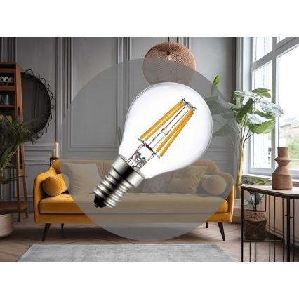 Ampoule LED Filament G45 E14/6W/230V 3000K