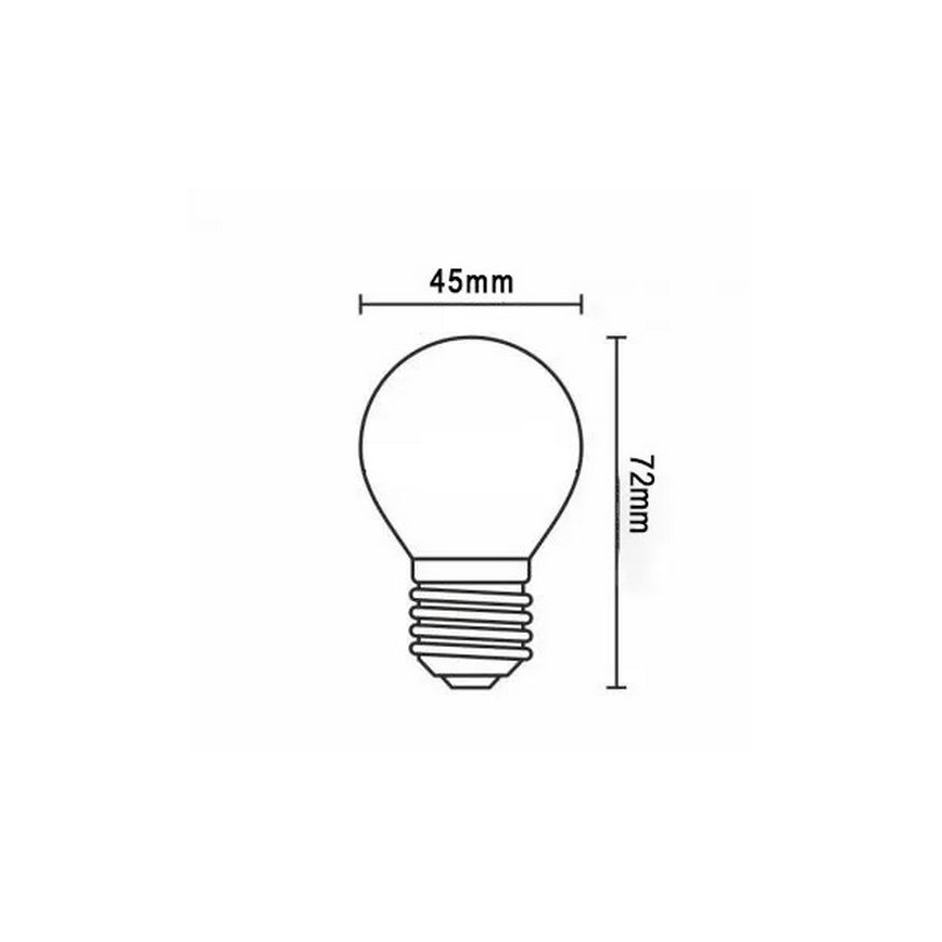 Ampoule LED FILAMENT G45 E27/2W/230V 3000K