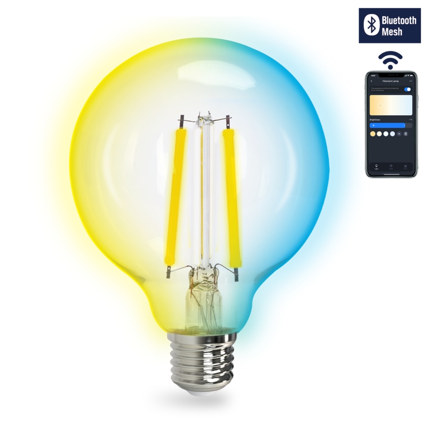 Ampoule à intensité variable LED FILAMENT MESH Smart G95 E27/6W/230V 2700-6500K - Aigostar