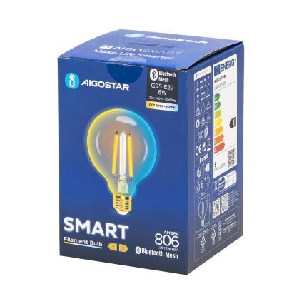 Ampoule LED FILAMENT G95 E27/6W/230V 2700-6500K - Aigostar