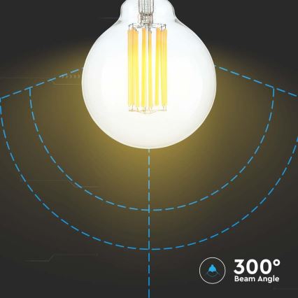 Ampoule LED FILAMENT G95 E27/6W/230V 3000K