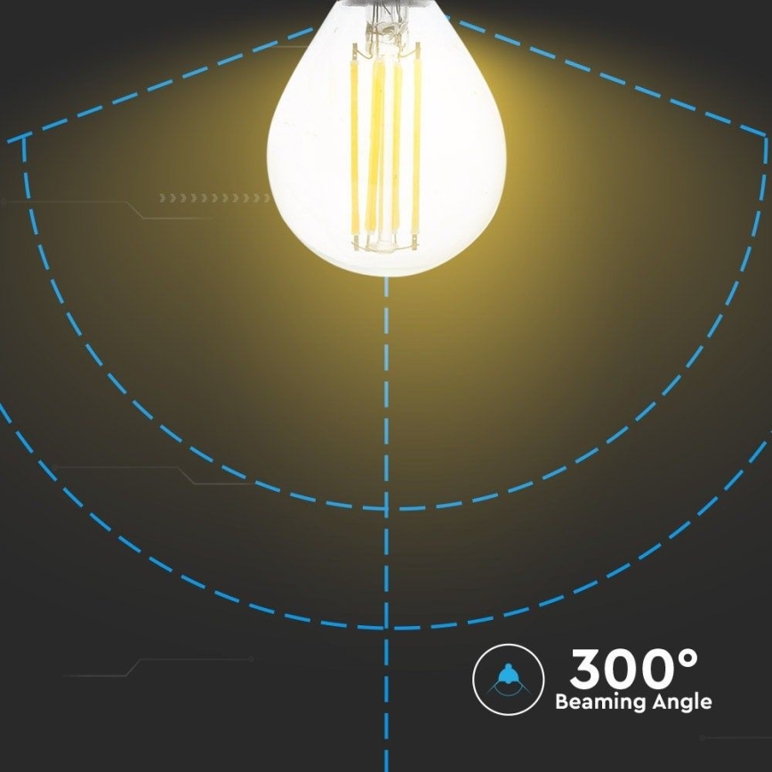 Ampoule LED FILAMENT P45 E14/6W/230V 2700K