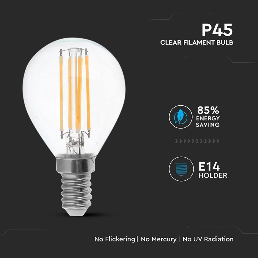 Ampoule LED FILAMENT P45 E14/6W/230V 2700K