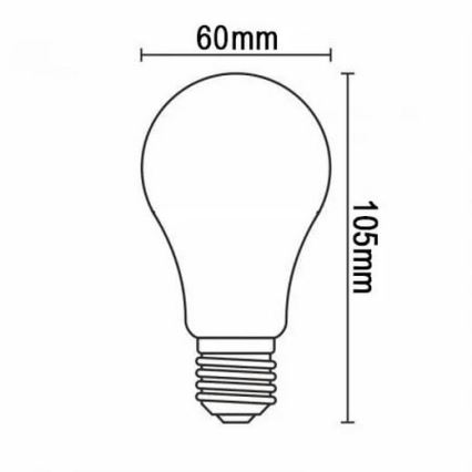 Ampoule LED FILAMENT SHAPE A60 E27/4W/230V 1800K bleu