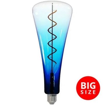 Ampoule LED FILAMENT SHAPE T110 E27/5W/230V 1800K bleu