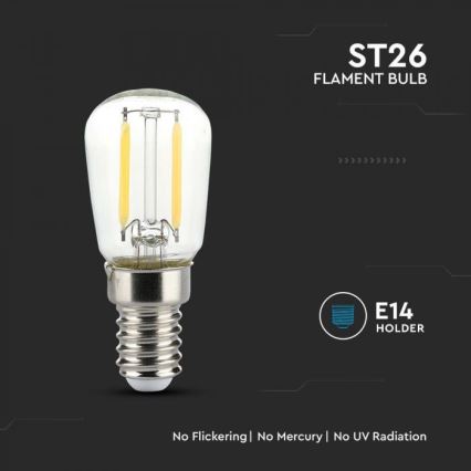 Ampoule LED filament ST26 E14/2W/230V 6500K