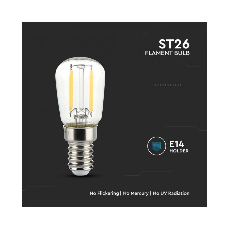 Ampoule LED filament ST26 E14/2W/230V 6500K