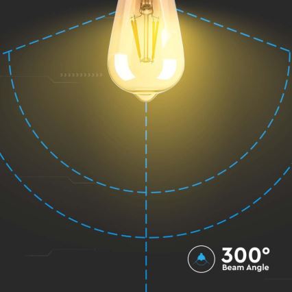 Ampoule LED FILAMENT ST64 E27/4W/230V 2200K