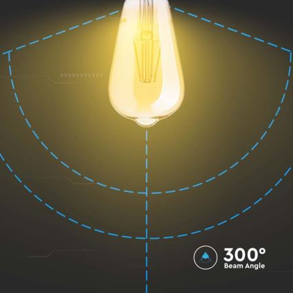 Ampoule LED FILAMENT ST64 E27/6W/230V 2200K