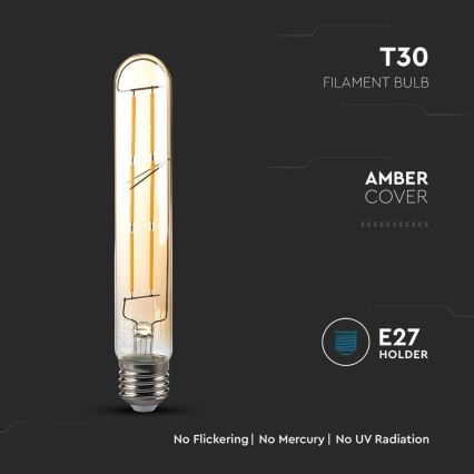 Ampoule LED FILAMENT T30 E27/6W/230V 2200K