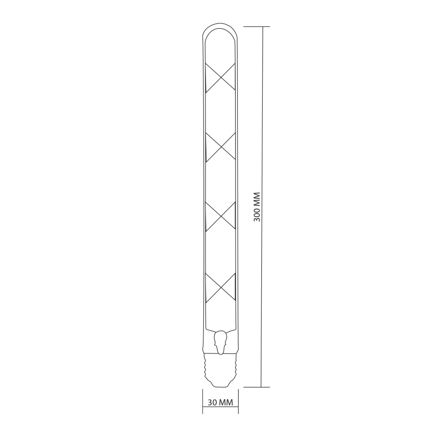Ampoule LED FILAMENT VINTAGE LED T30 E27/4,5W/230V 2700K