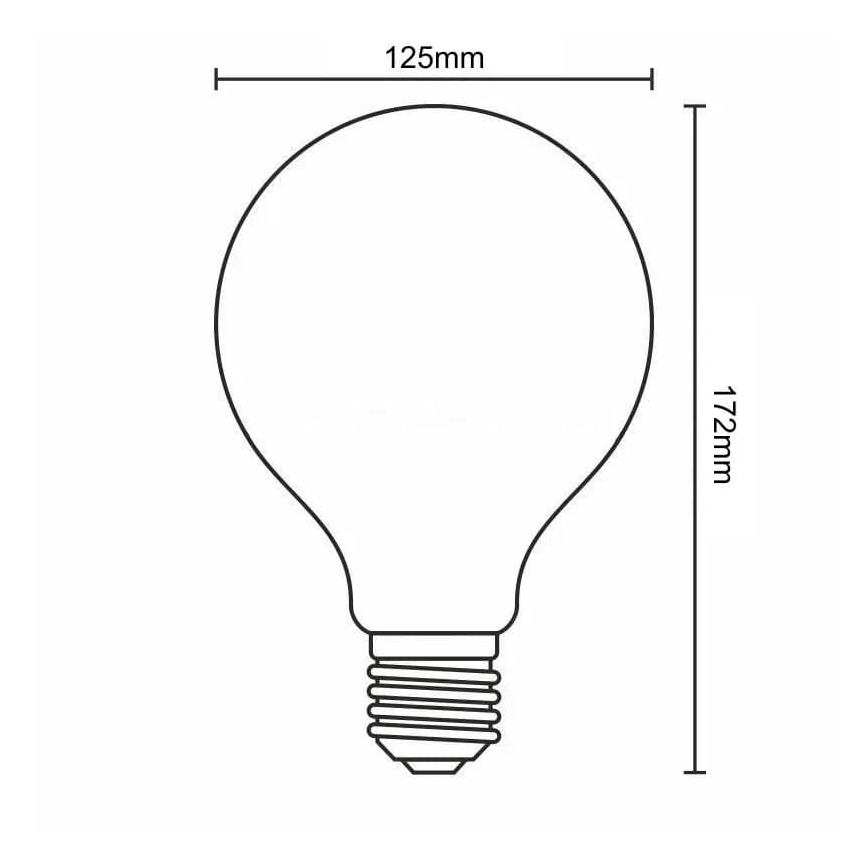 Ampoule LED FILAMENT VINTAGE LOVE G125 E27/2W/230V 2000K