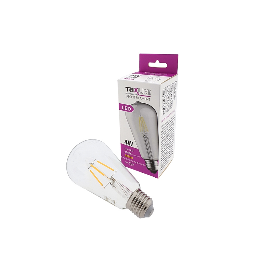 Ampoule LED FILAMENT VINTAGE ST64 E27/4W/230V 2700K