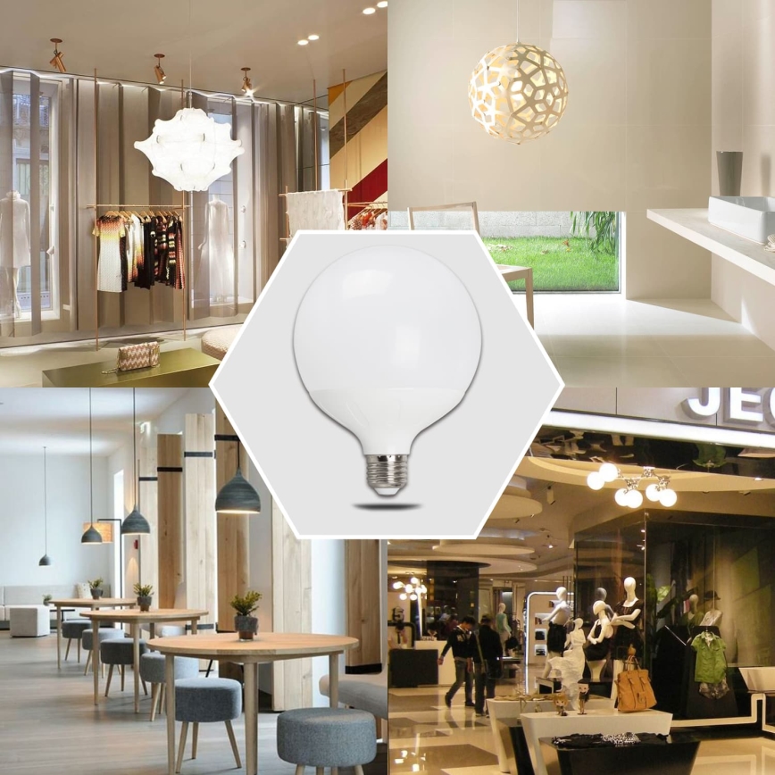 Ampoule LED G120 E27/18W/230V 3000K - Aigostar
