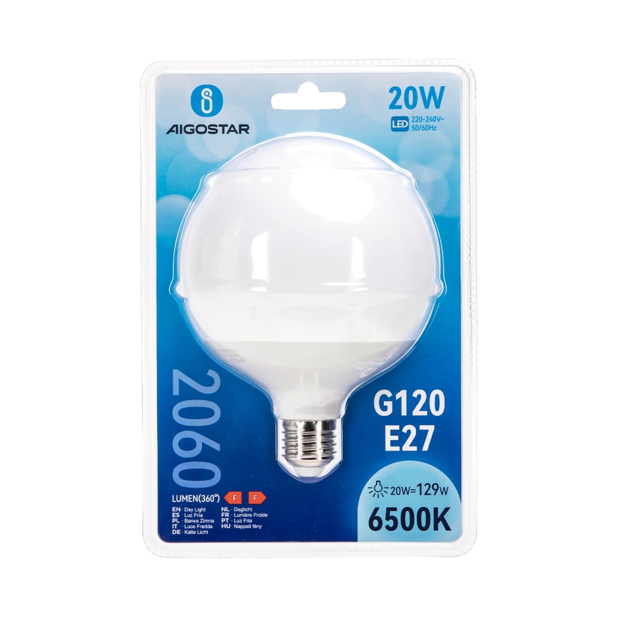 Ampoule LED G120 E27/20W/230V 6500K - Aigostar