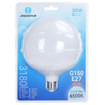 Ampoule LED G150 E27/30W/230V 6500K - Aigostar