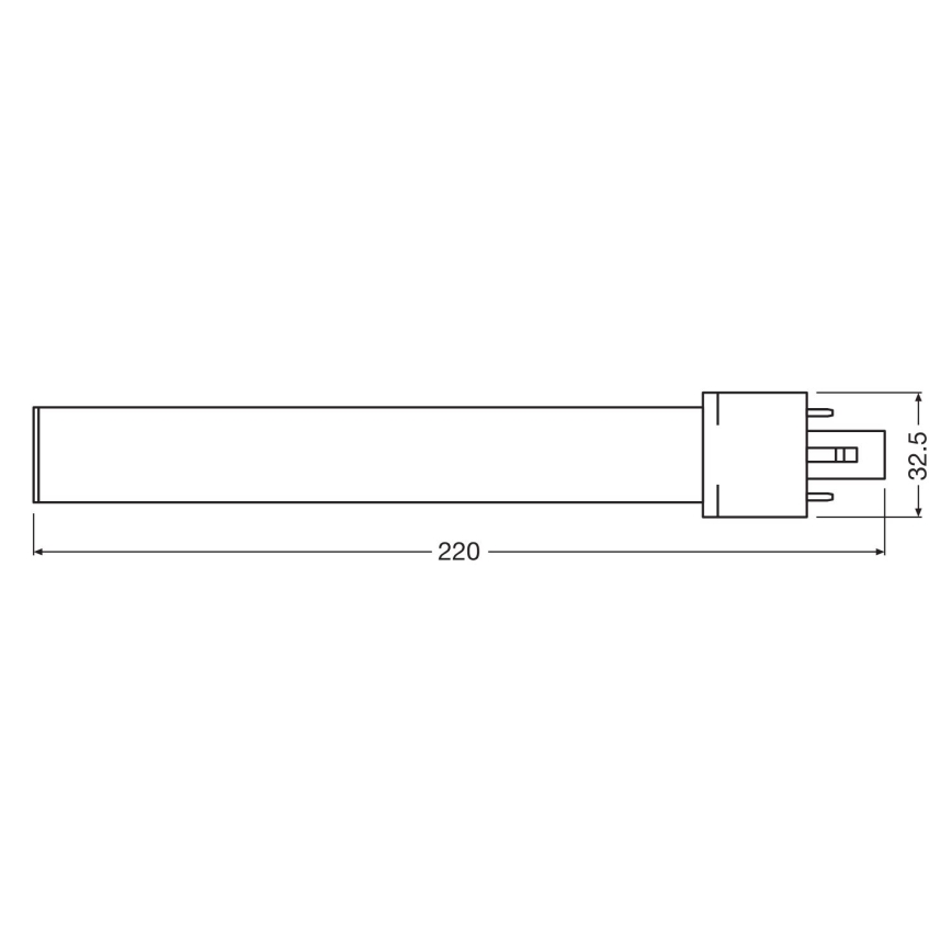 Ampoule LED G23/6W/230V 3000K - Osram