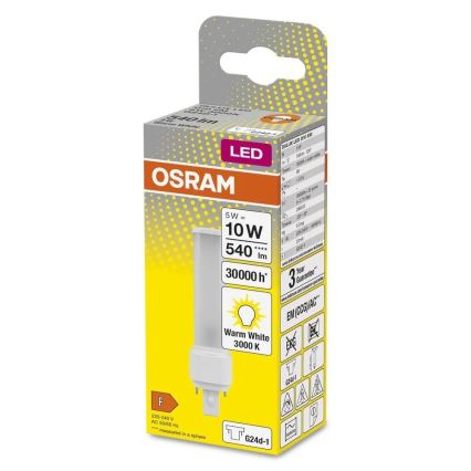 Ampoule LED G24d-1/5W/230V 3000K - Osram