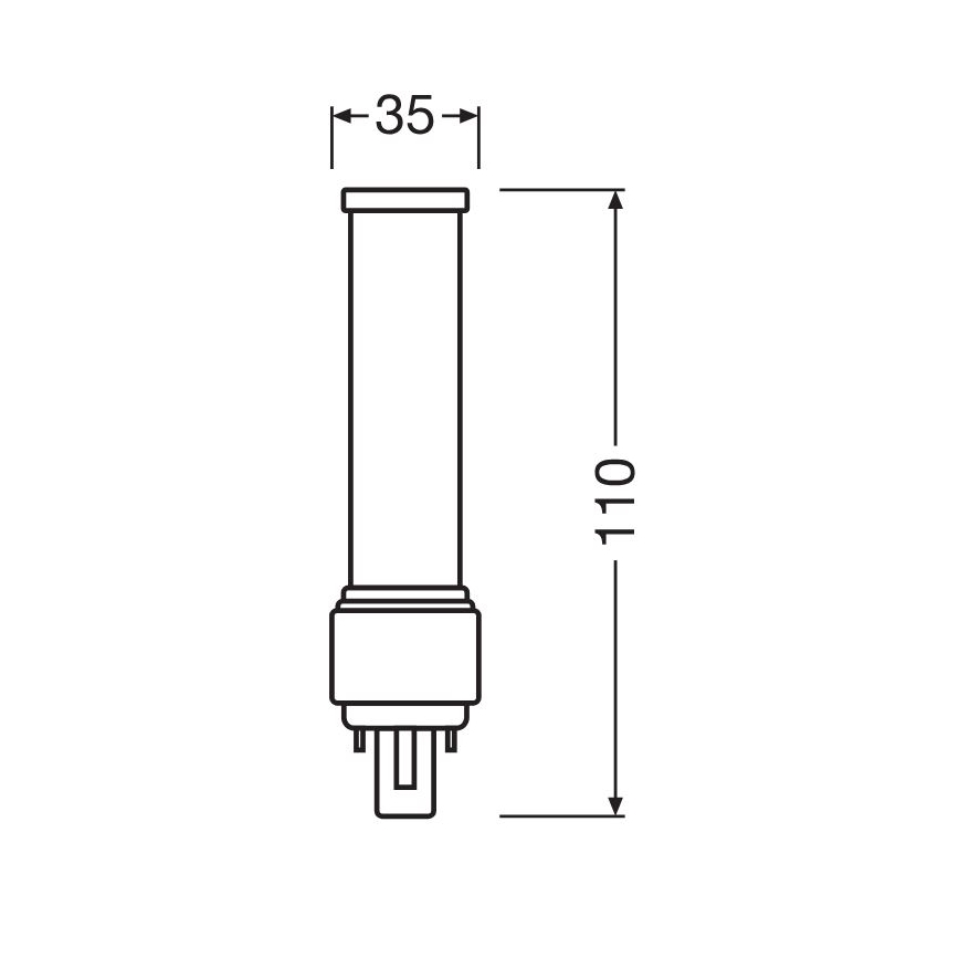 Ampoule LED G24d-1/5W/230V 4000K - Osram