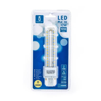 ampoule LED G24D-3/12W/230V 4000K - Aigostar