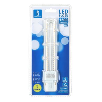 Ampoule LED G24D-3/15W/230V 3000K - Aigostar