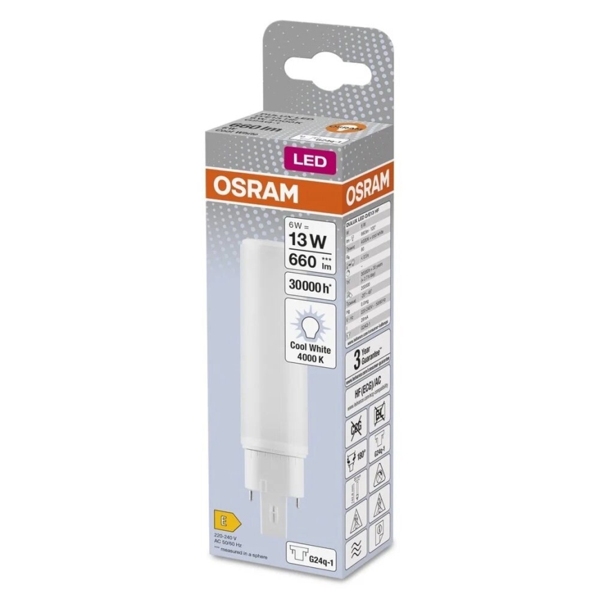 Ampoule LED G24q-1/6W/230V 4000K - Osram