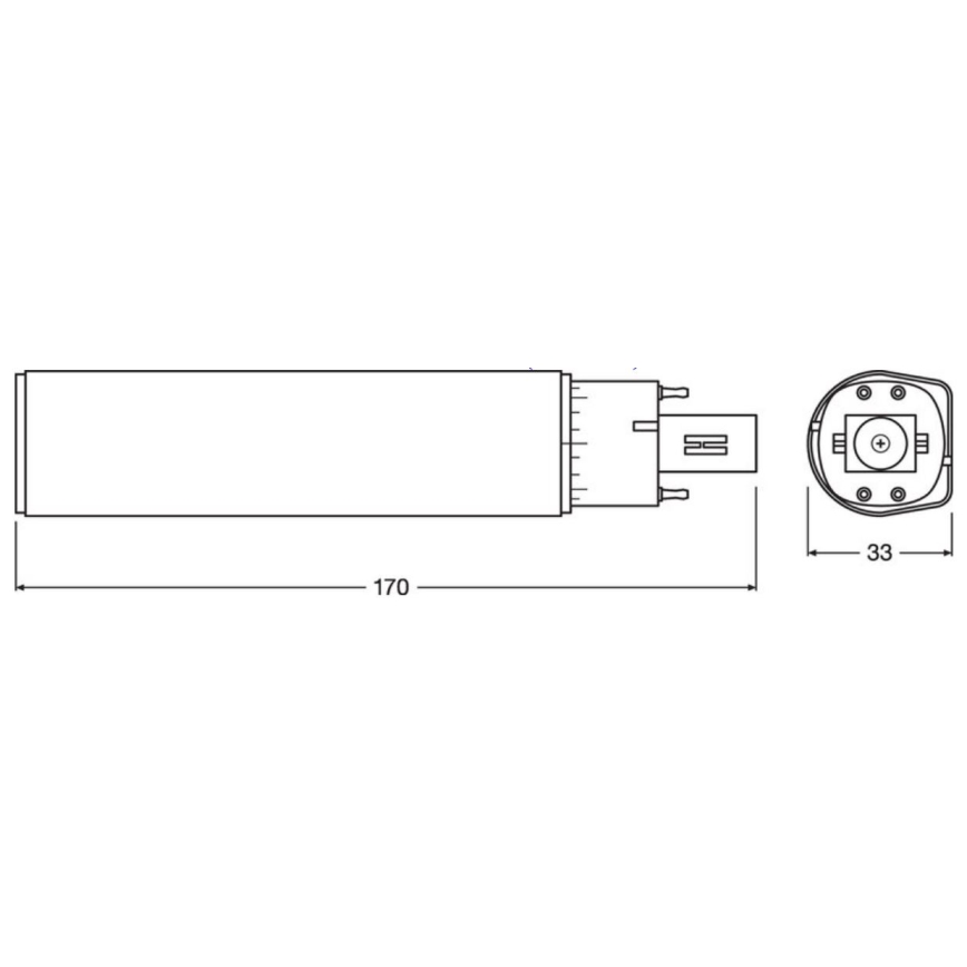 Ampoule LED G24q-3/10W/230V 4000K - Osram