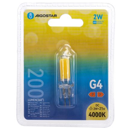 Ampoule LED G4/2W/12V 4000K - Aigostar