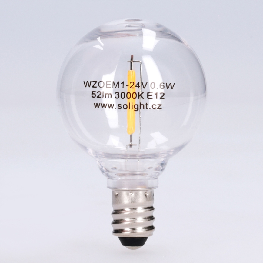 Ampoule LED G40 E12/0,6W/24V 3000K - Brilagi