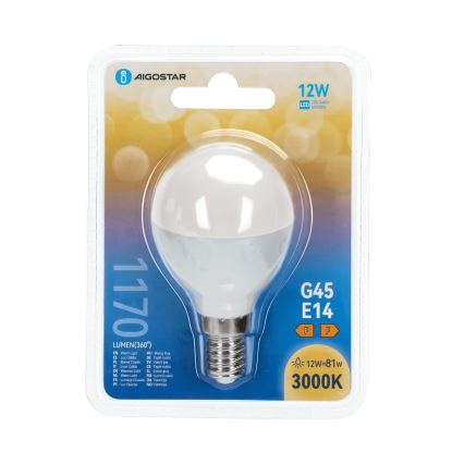 Ampoule LED G45 E14/12W/230V 3000K - Aigostar