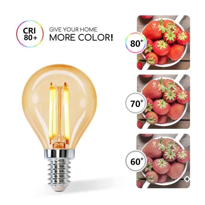 ampoule LED G45 E14/4W/230V 2200K - Aigostar