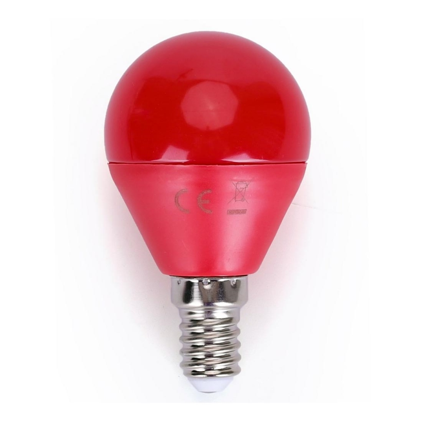 Ampoule LED G45 E14/4W/230V rouge - Aigostar